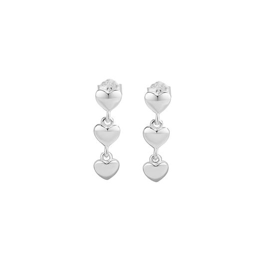 Heart Drops Earrings