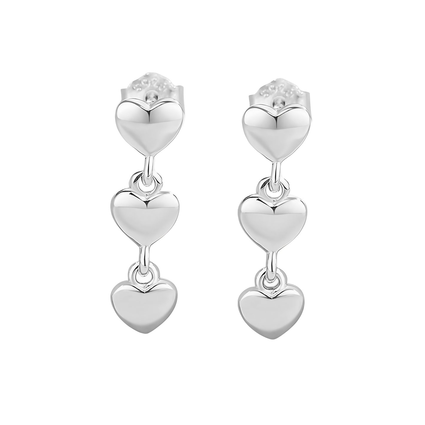 Heart Drops Earrings